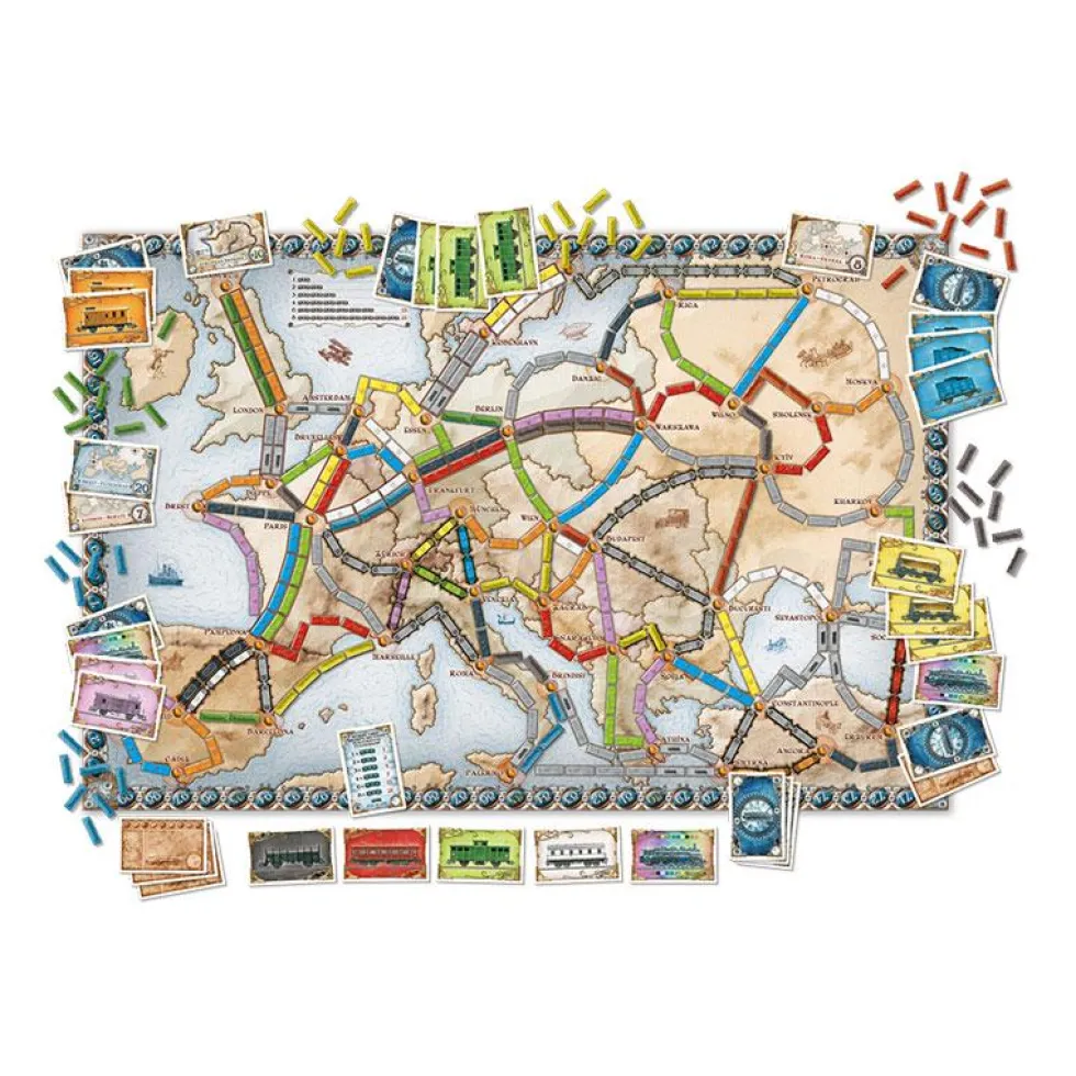Juego de mesa Aventureros al tren: Europa