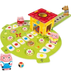Juego de mesa cooperativo Los tres cerditos