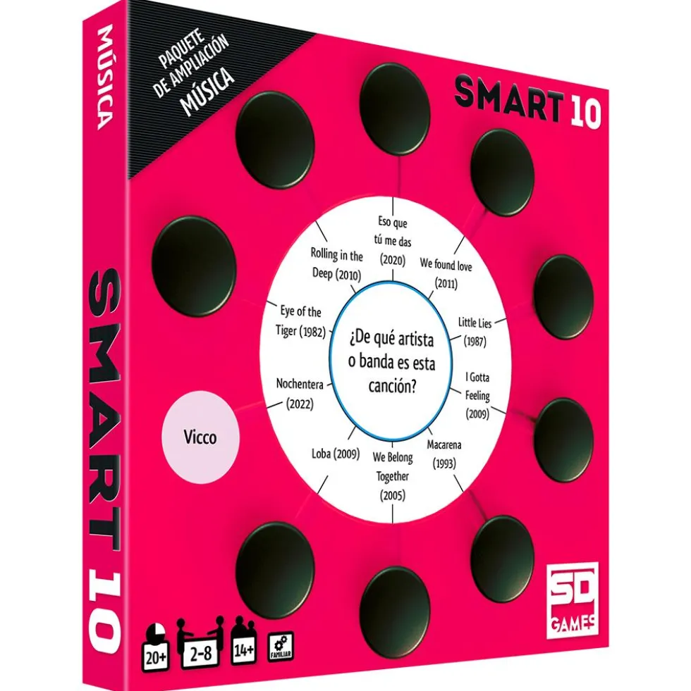 Juego de preguntas Smart 10 expansión Música