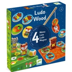 Juego Ludo Wood 4 juegos