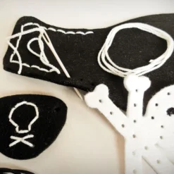 Kit costura DIY sombrero y parche pirata