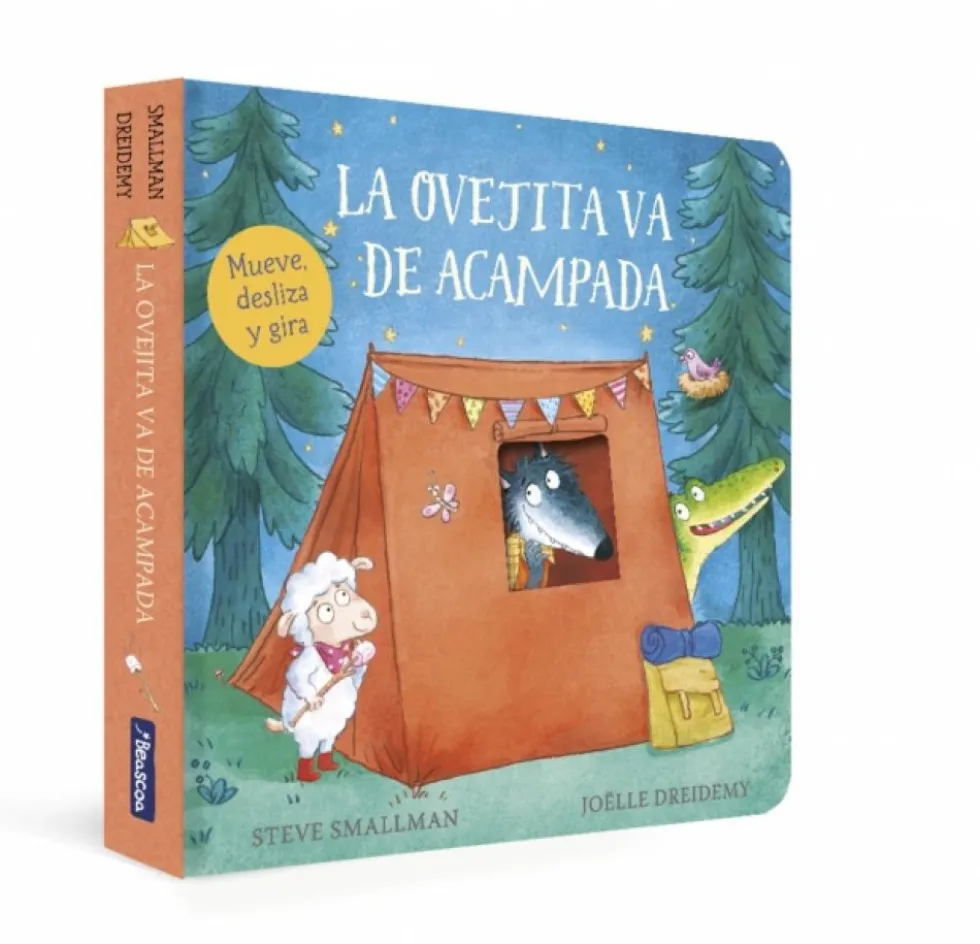 La ovejita va de acampada (La ovejita que vino a cenar. Libro de cartón con meca