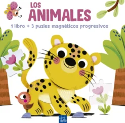 Lee y juega con puzles magnéticos. Los animales