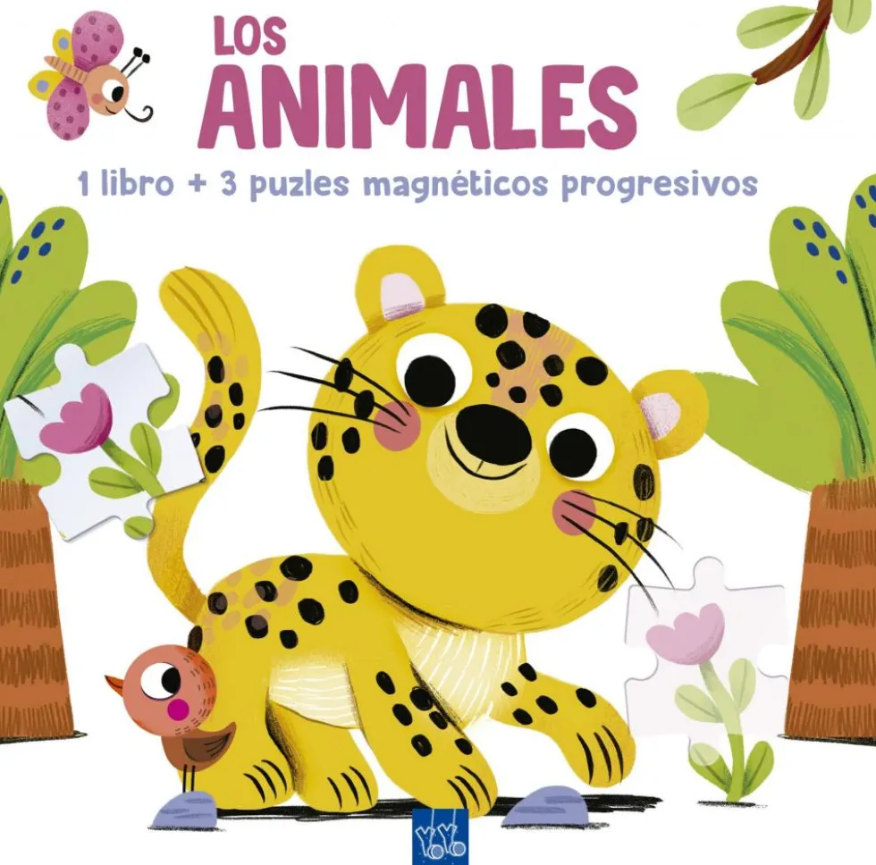 Lee y juega con puzles magnéticos. Los animales