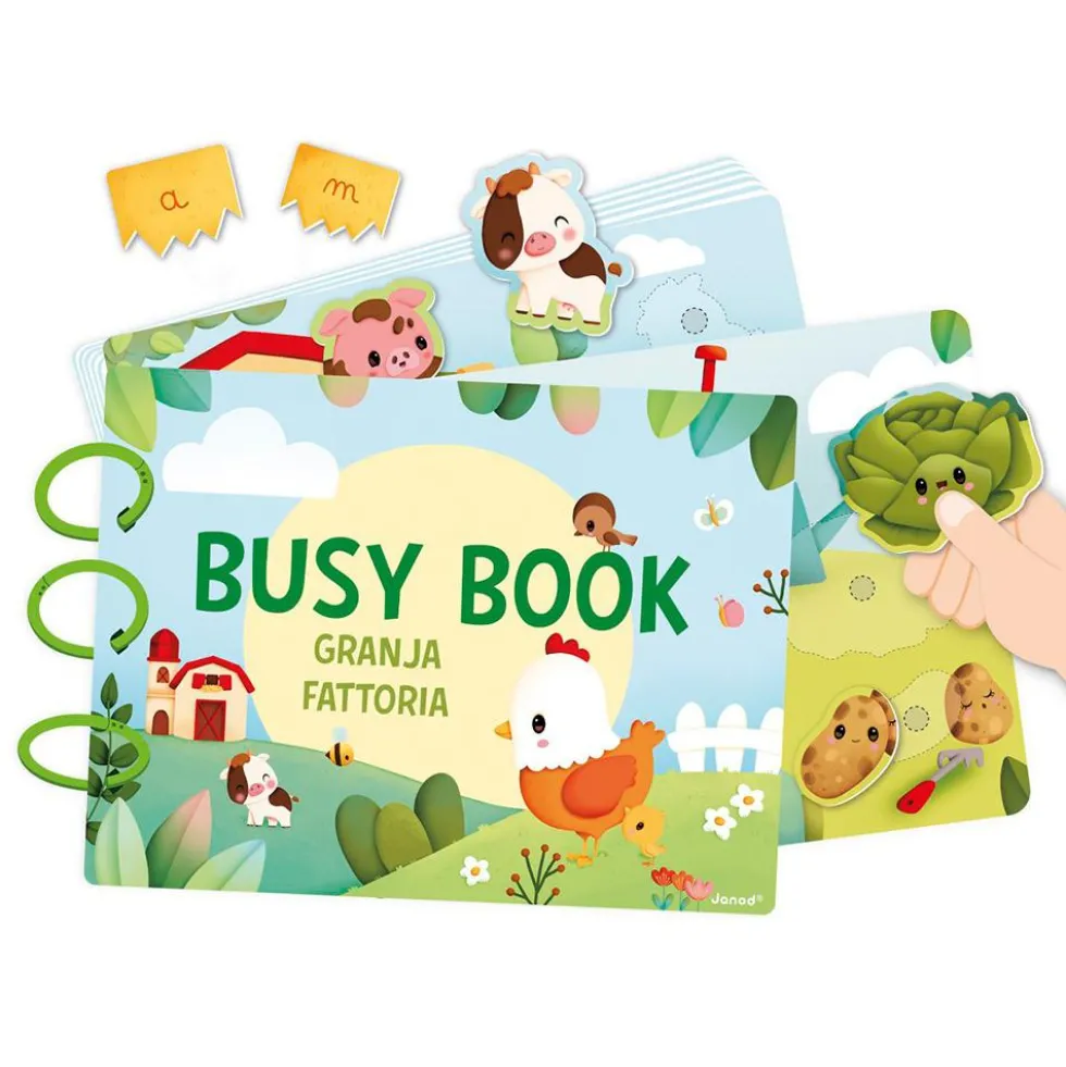 Libro de actividades granja Busy book español