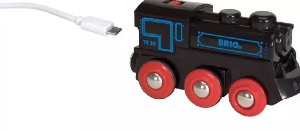 Locomotora recargable con mini cable USB