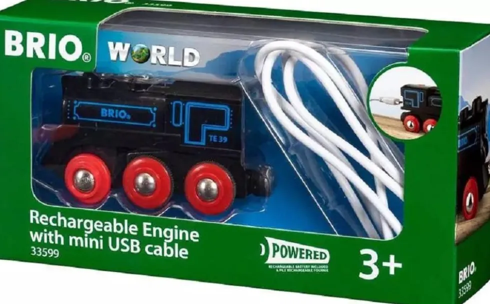 Locomotora recargable con mini cable USB