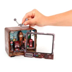 Maqueta TV 3D miniatura Londres con luz