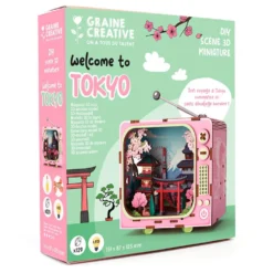 Maqueta TV 3D miniatura Tokio con luz