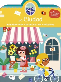 Mi mundo para colorear con adhesivos. La ciudad