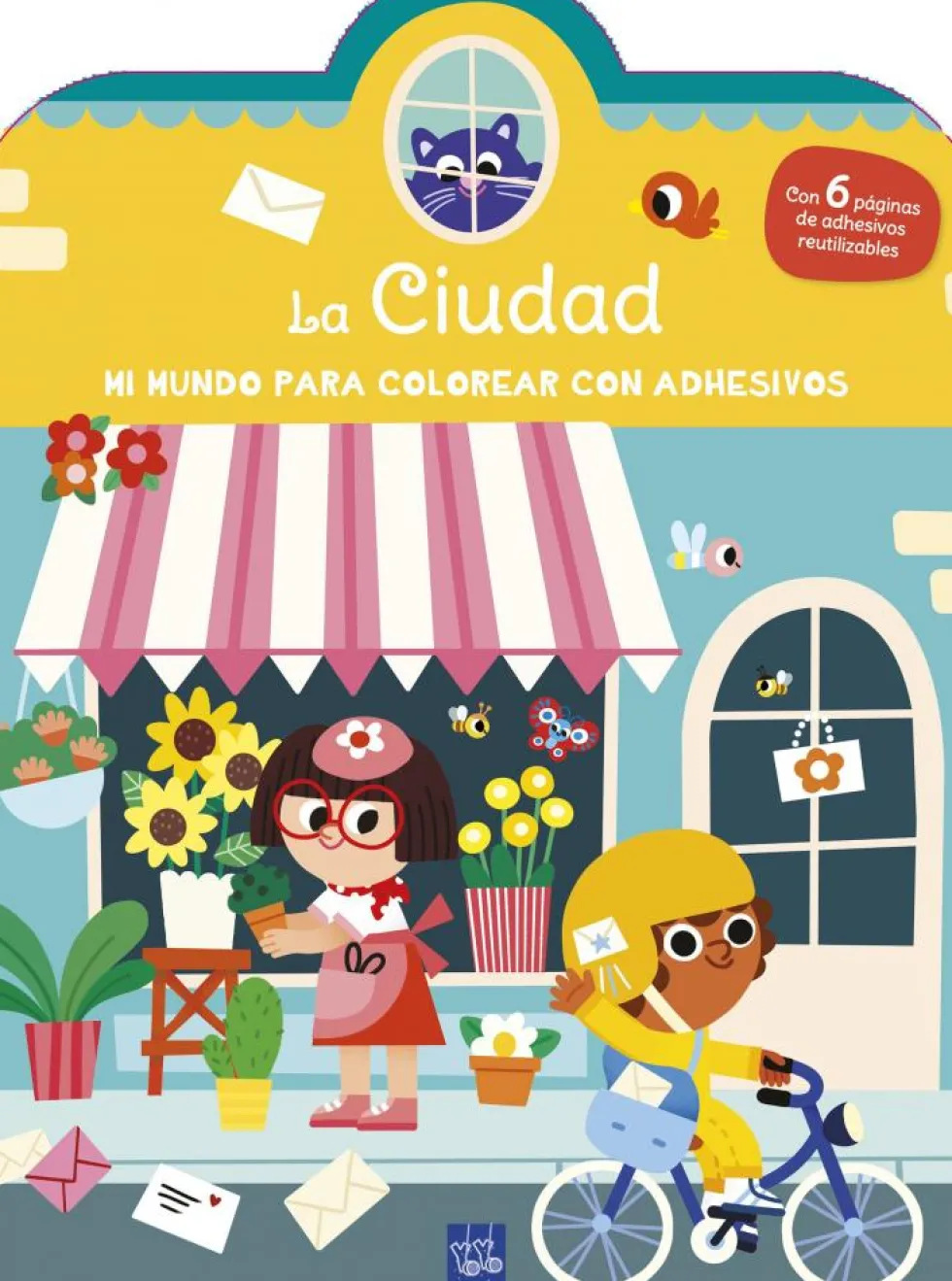 Mi mundo para colorear con adhesivos. La ciudad