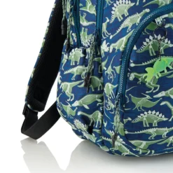Mochila triple Oslo Fossil brilla en la oscuridad reciclada 28x16,5x41cm