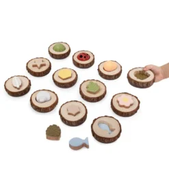 Nature feel and find juego de memoria madera 24 pzas.