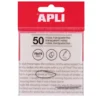 Notas adhesivas transparentes 75x75mm 50 hojas Apli