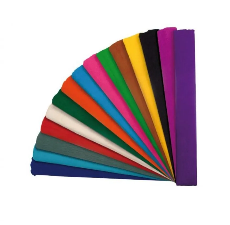 Papel crespón azul oscuro 10 rollos