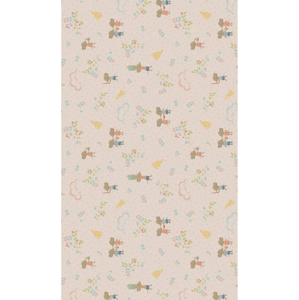 Papel de regalo ratoncitos 10 metros x 55cm. Maileg