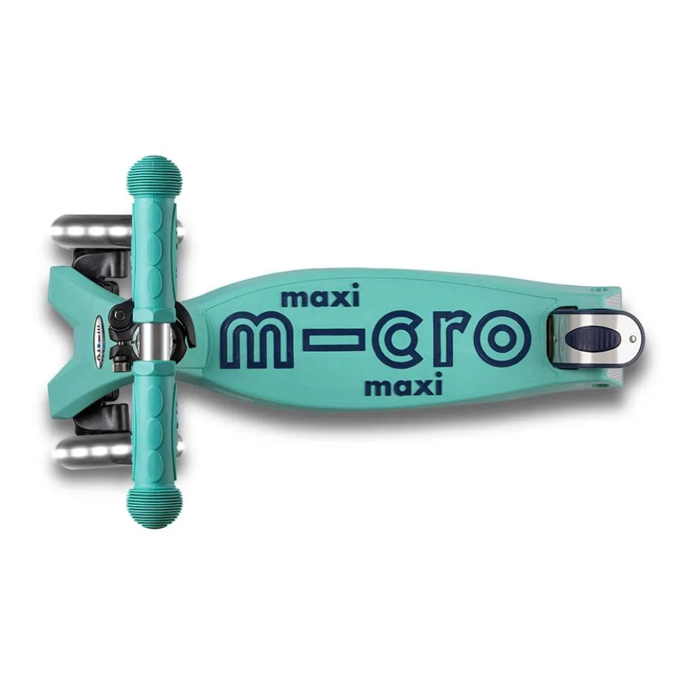 Patinete Maxi Micro Deluxe Eco Led menta