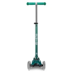 Patinete Maxi Micro Deluxe Eco Led verde