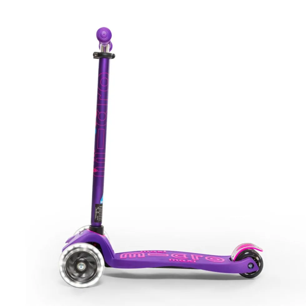 Patinete maxi Micro deluxe Led lila