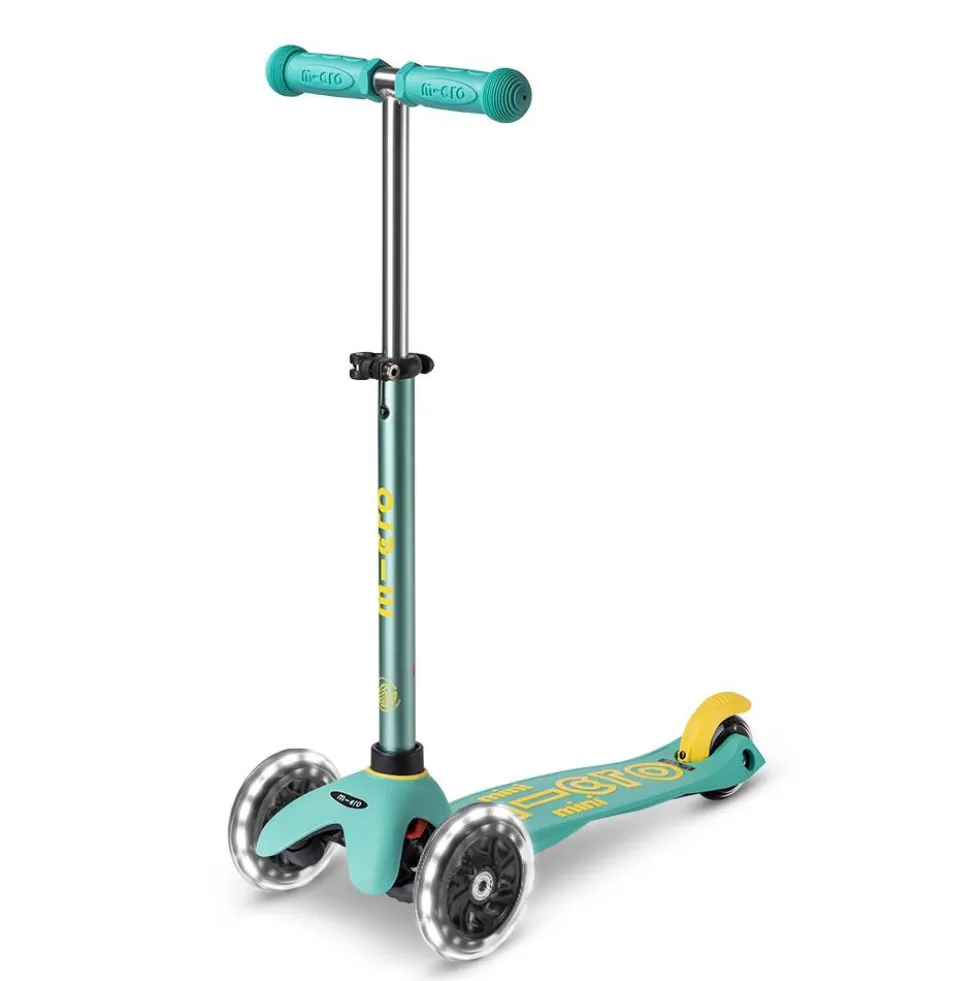 Patinete Mini Micro Deluxe Eco Led menta