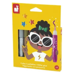 Pegamento con purpurina set 9 colores