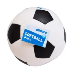 Pelota blanda 18cm diseño fútbol.