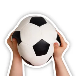 Pelota blanda 18cm diseño fútbol.