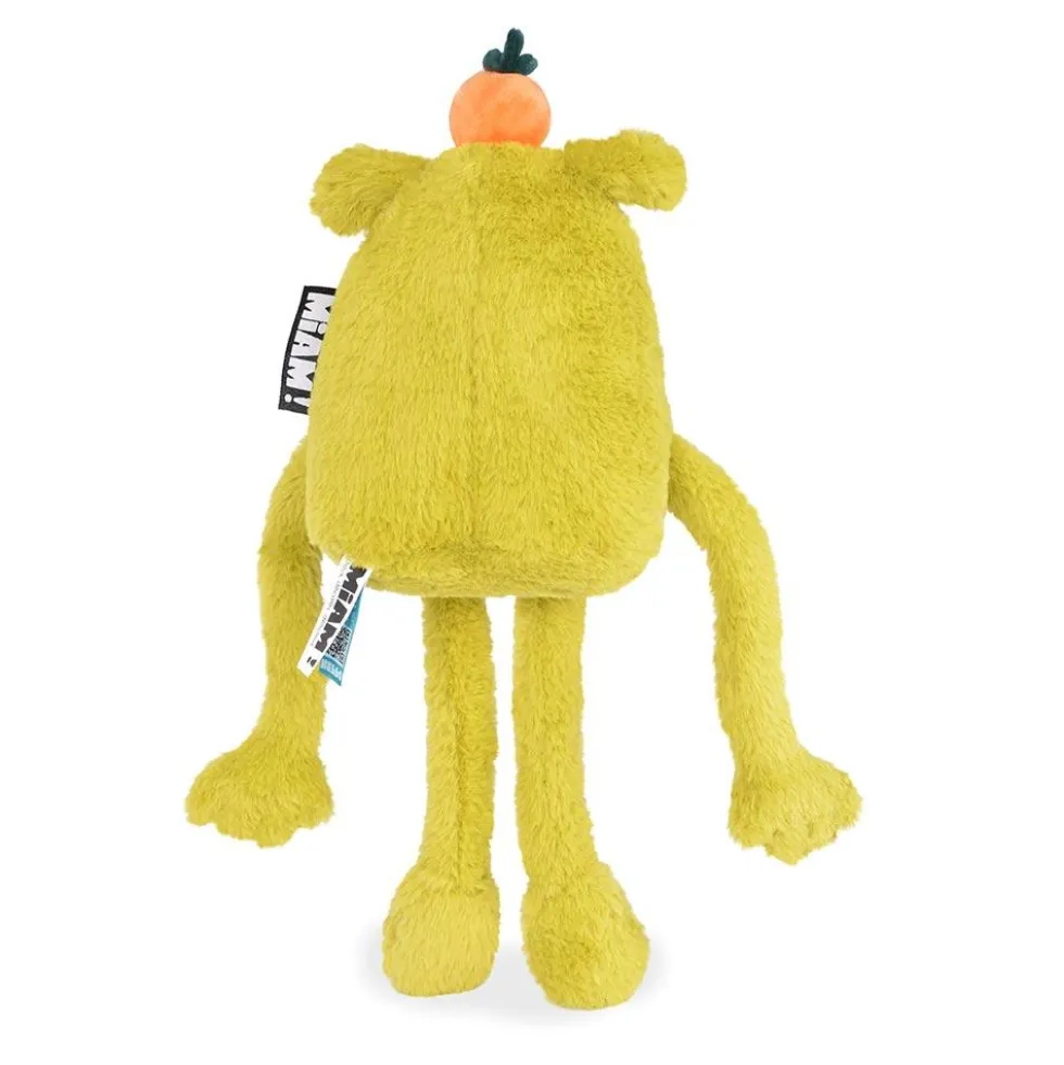 Peluche naranja verde 40cm Miam Laurent Jade
