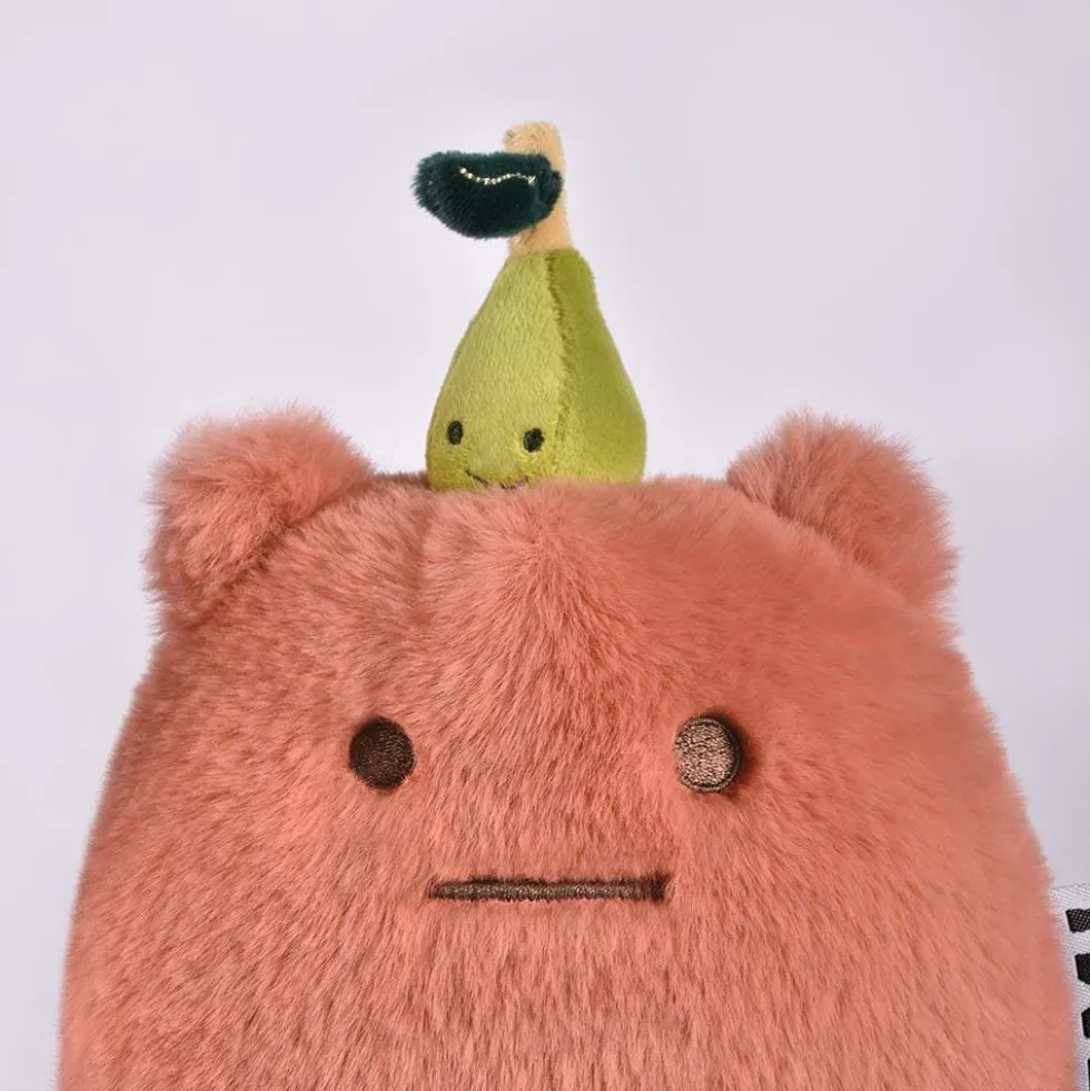Peluche pera rosa 40cm Miam Britney Pear