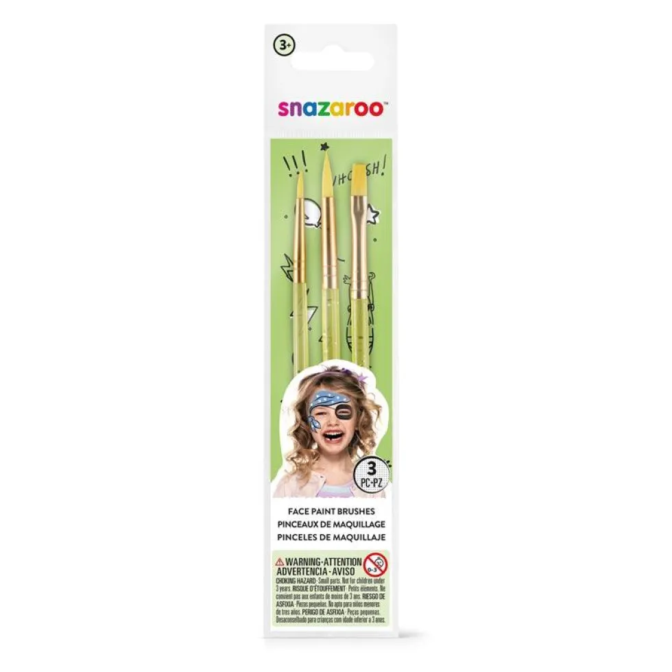 Pinceles para maquillaje 3 unidades Snazaroo