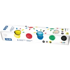 Pintura de dedos 6 colores 40ml. Milan
