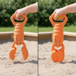 Pinzas de mano langosta naranja para recoger y excavar