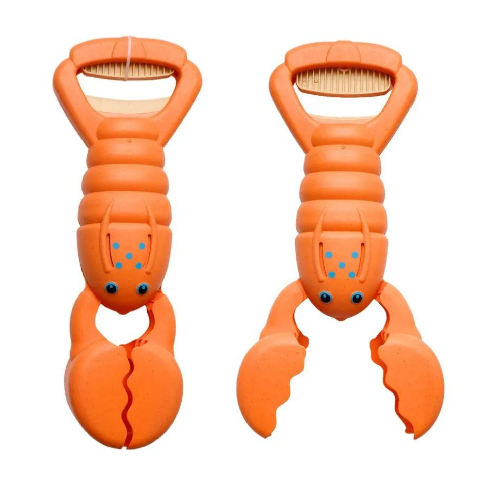 Pinzas de mano langosta naranja para recoger y excavar