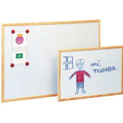 Pizarra metálica blanca 60x90cm.