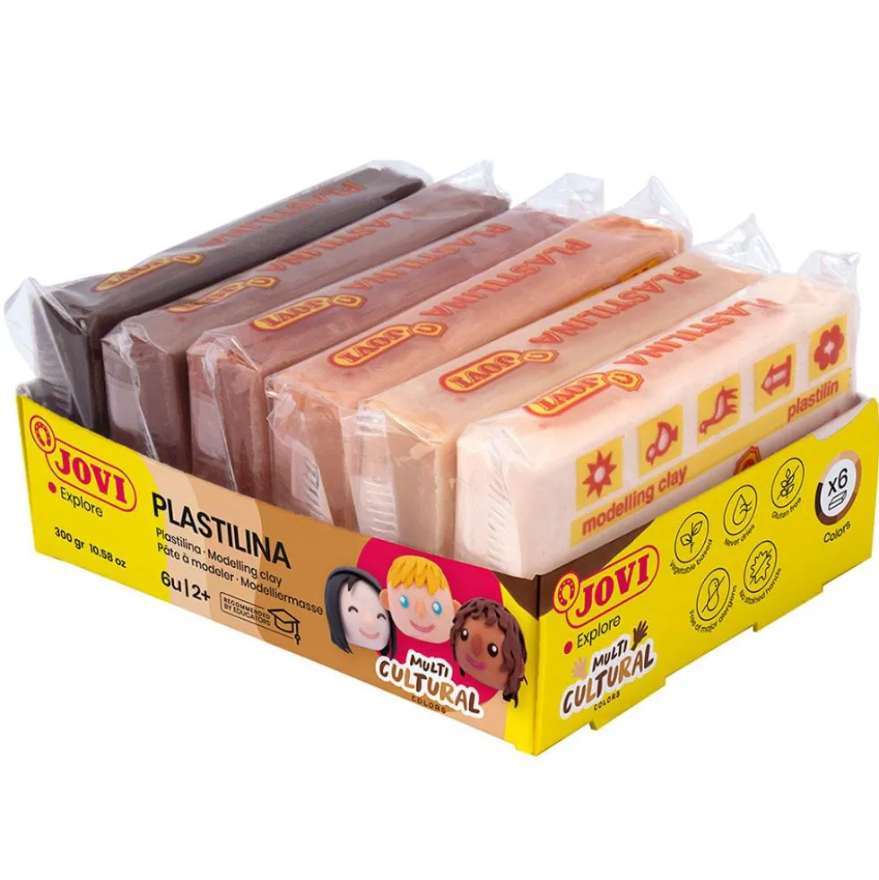 Plastilina Jovi tonos piel 6 pastillas
