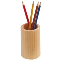Portalápices de madera