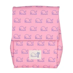 Portamerienda Milan 460 rosa ballenas 20x15x27cm