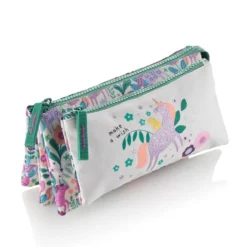 Portatodo cuatro compartimentos Magic Unicorn reciclado 22x4x11,5cm