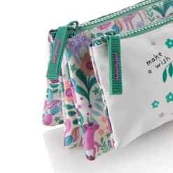Portatodo cuatro compartimentos Magic Unicorn reciclado 22x4x11,5cm