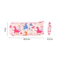 Portatodo plano Flowicorn unicornios pequeño 23x9x1,5cm