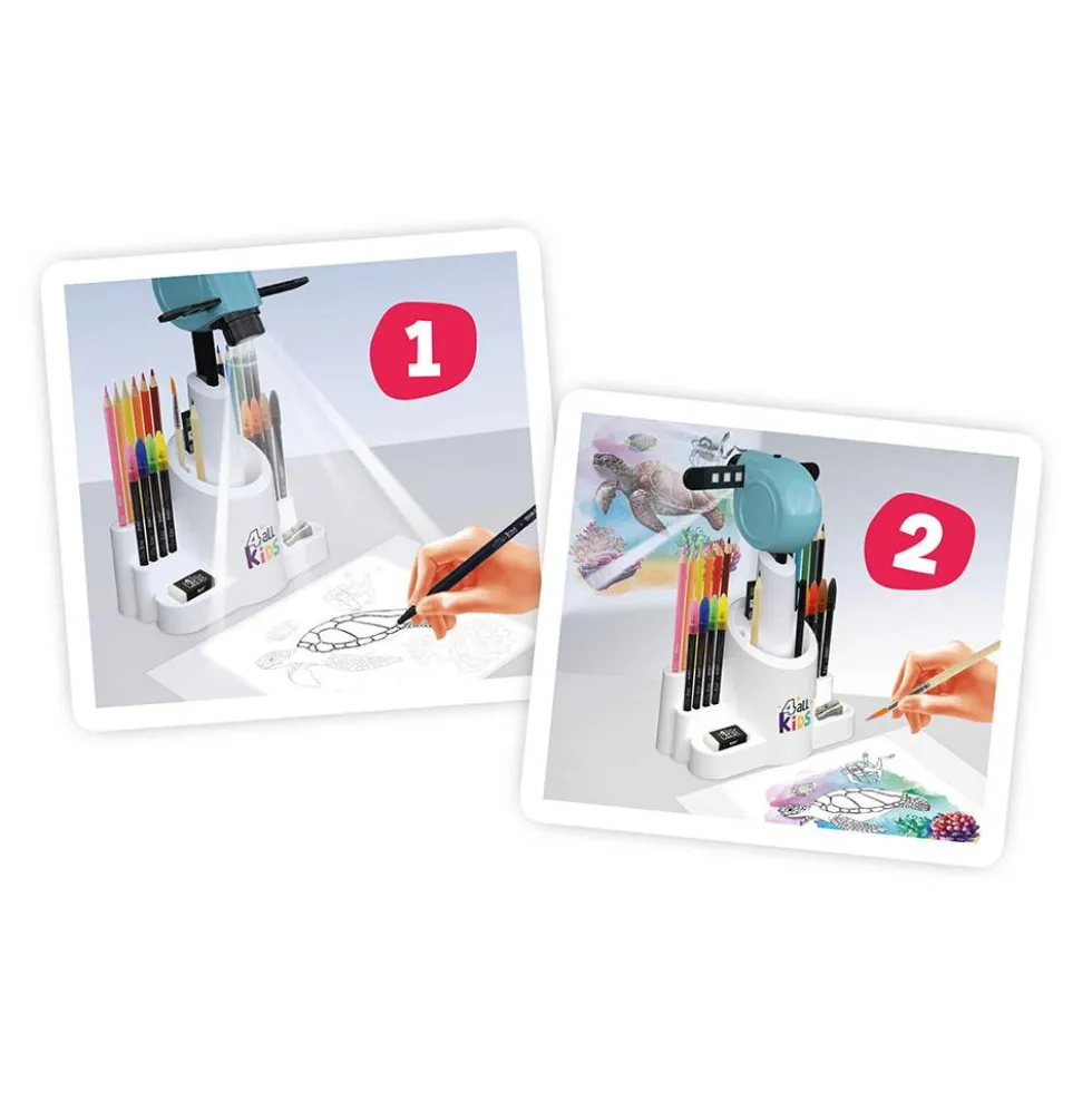 Proyector de dibujos con accesorios 4 All Kids