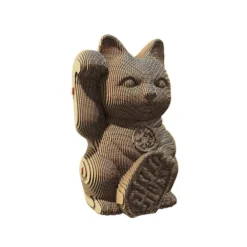 Puzzle 3D de cartón gato de la suerte