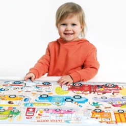 Puzzle moto jumbo coches 40 piezas