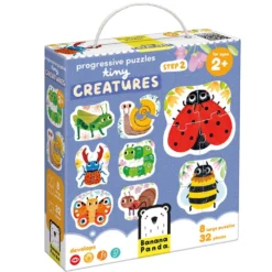 8 puzzles de insectos de 4 piezas