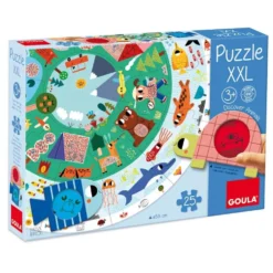 Puzzle XXL descubre animales 25 pzas circular