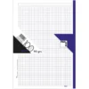 Recambio A4 cuadro 5mm. 100 hojas 4 taladros borde violeta