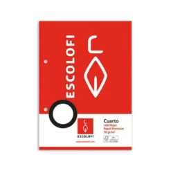 Recambio tamaño cuarto pauta 3,5mm. 100 hojas 2 taladros