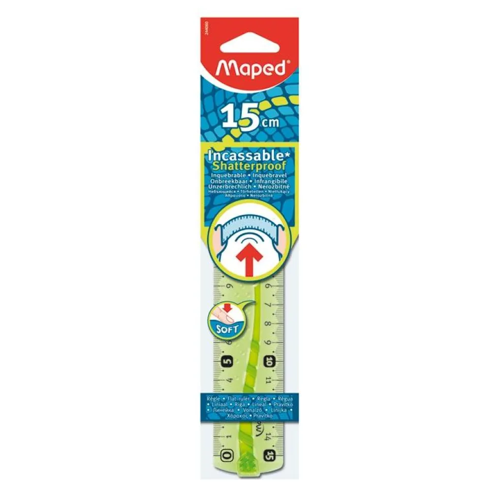 Regla flexible 15cm. Maped
