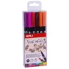 Rotulador doble punta acuarelable 12 colores