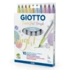 Rotulador Giotto turbo soft brush 10 colores pastel